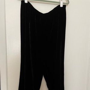 Black Velvet Cindy Bai Straight Leg Pull On Pants Size XL Price Drop